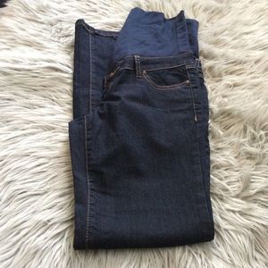 🔴 2 for $25 Maternity jeans dark wash straight xs thyme